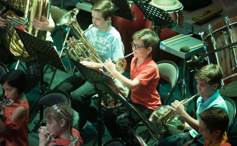 Classe d'orchestre en concert