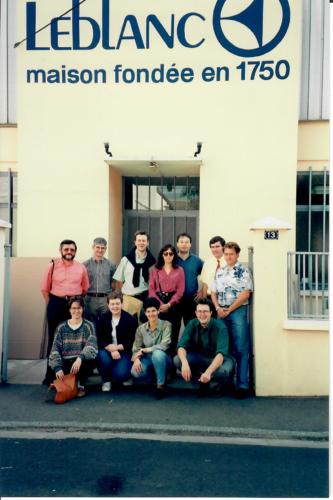 Saison 1996-1997 Septembre visite usine Leblanc organisée par Egelé Colmar