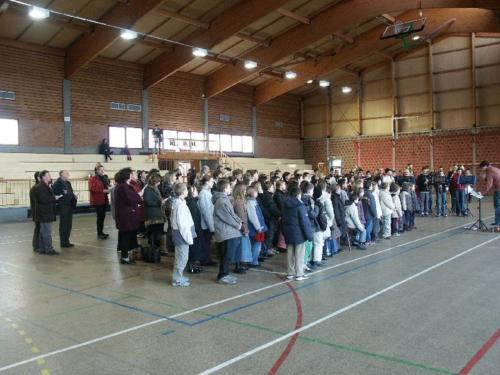 Saison 2004-2005 2005 préparation avec les groupes scolaires et chorales de la commune